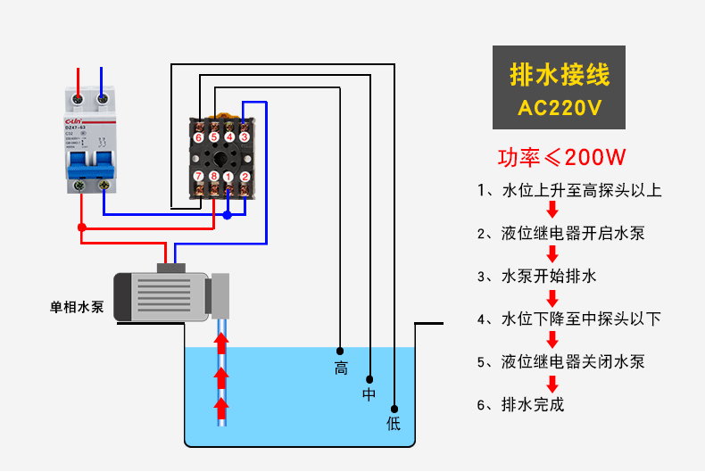 液位继电器 JYB-714(HHY7G)供水型和(HHY7P)排水型